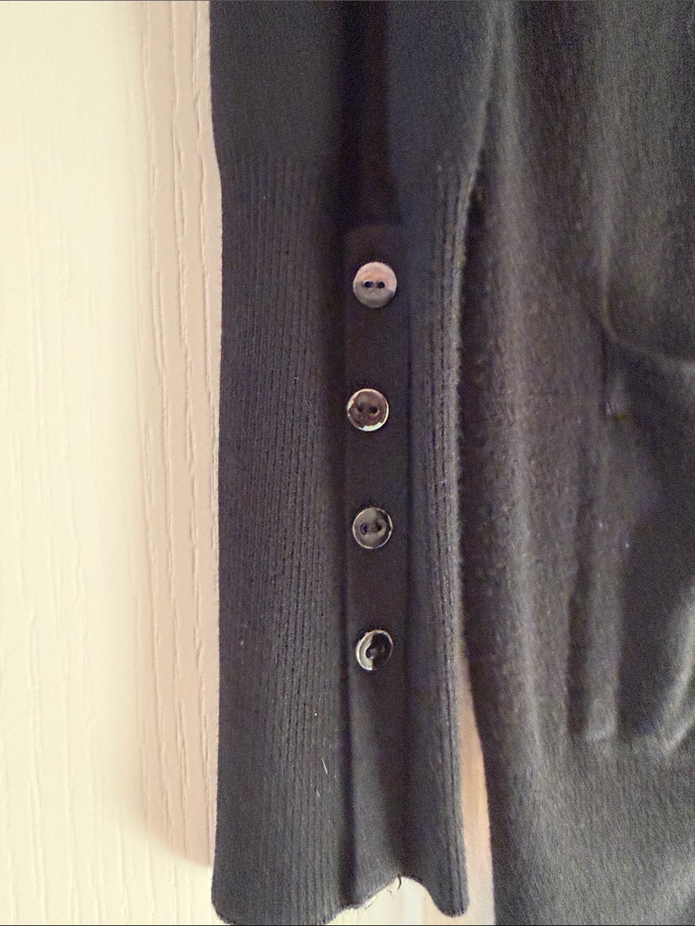 Zara Black V-Neck Long Button Cardigan - Picture 6 of 6